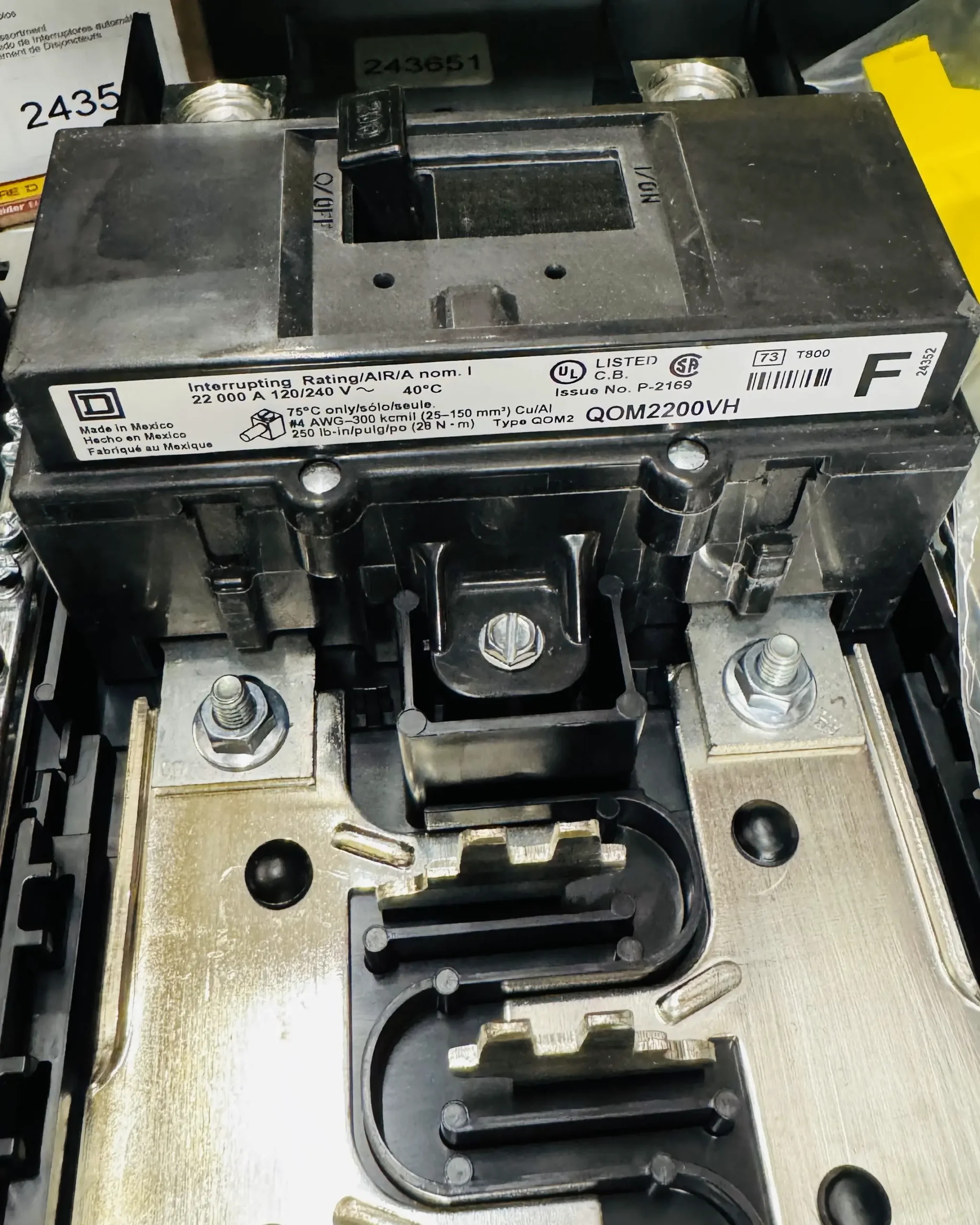 A close view of electrical equipment